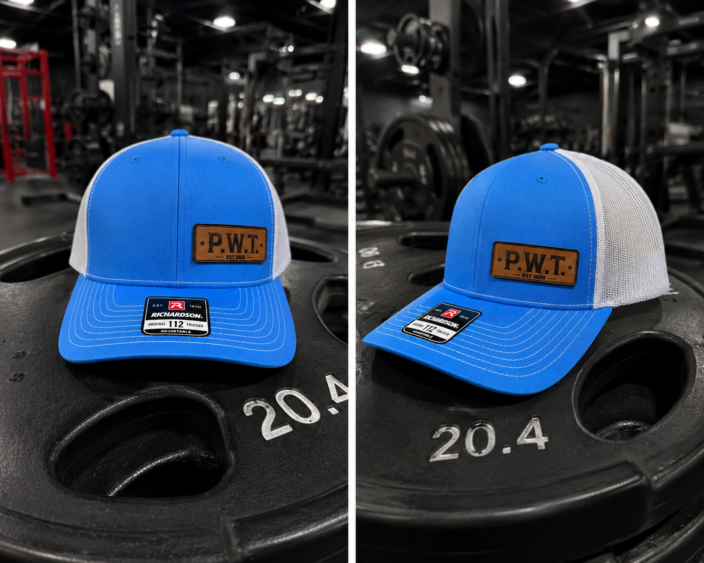 P.W.T. Sky Blue Richardson 112 Trucker Hat
