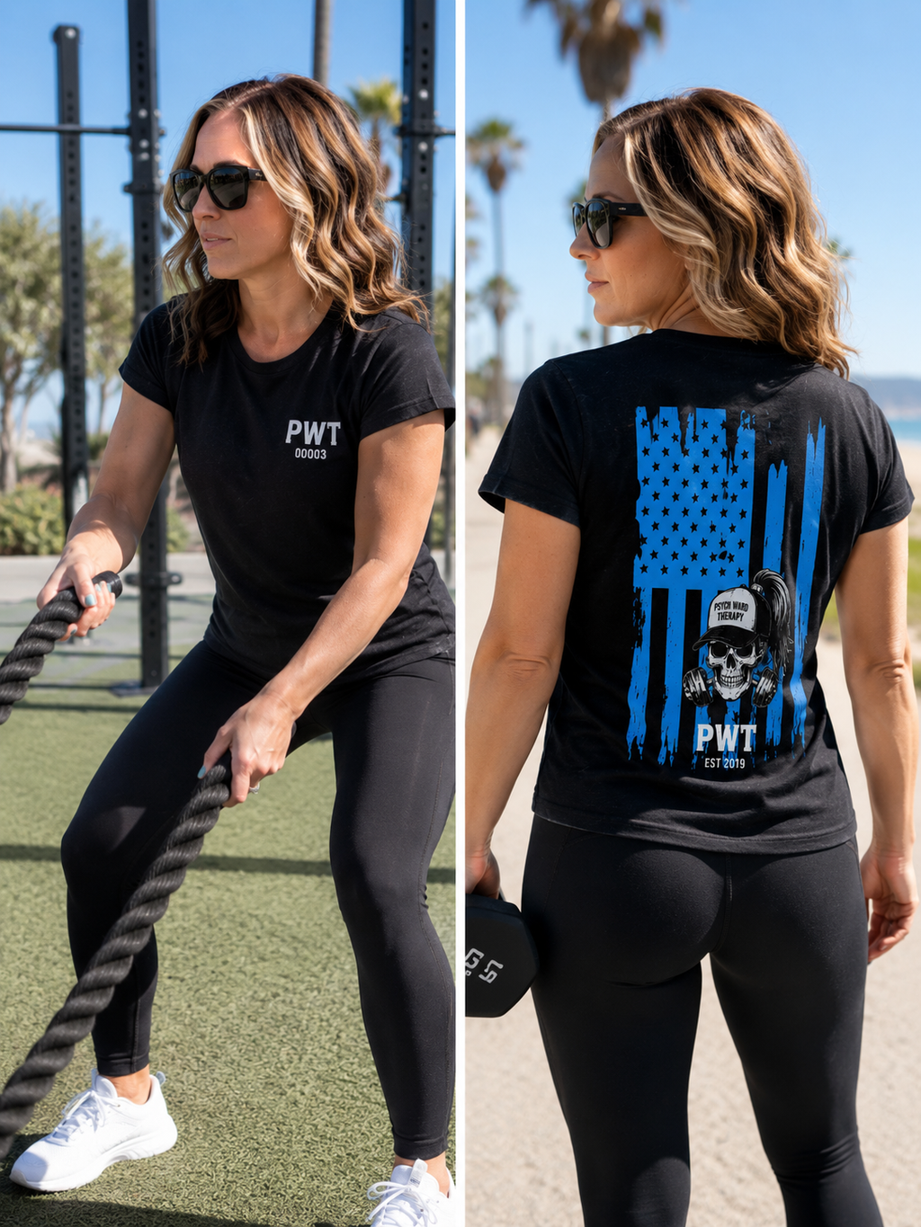 Women's Blue Line Strength Tee