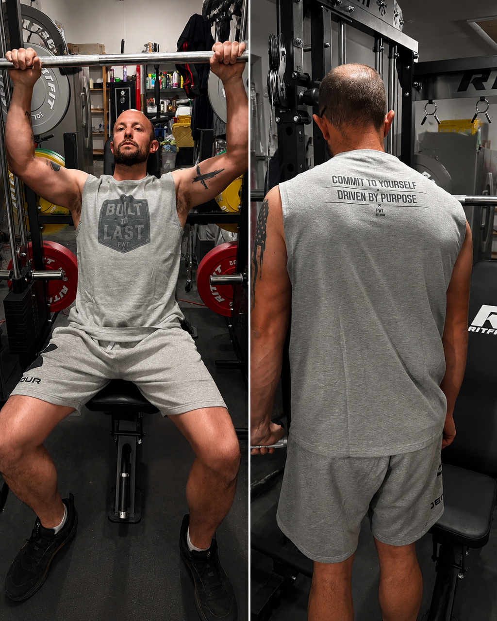 Men's Built to Last – Premium Gym & Lifestyle Sleeveless tee