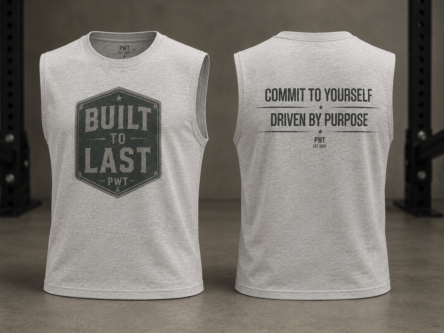 Men's Built to Last – Premium Gym & Lifestyle Sleeveless tee